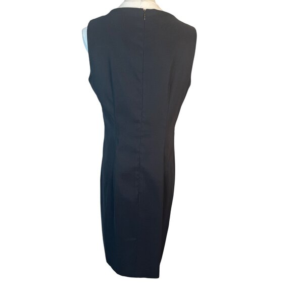 2/$30 Alyx Petite 12P Sleeveless Black Sheath Dress Polyester Blend - Picture 10 of 16